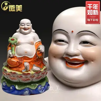 Dehua rulment ceramic dimensiune sta sub glazura în Maitreya ceramice arte și meserii ornamente smiling Buddha Buddha