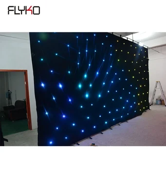 Transport gratuit pret de fabrica LED star cortina 3x6m 108pcs RGB IN 1 pentru etapa fundal