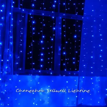 NOU!LED lumină de vacanță sărbătoare de nuntă produs 3*10m LED albastru star lampa H258