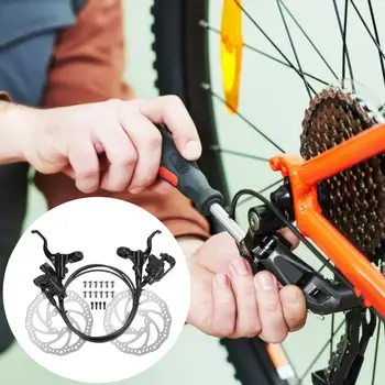 Frâne hidraulice pe Disc Bicicleta de Munte Seturi 800mm/1400mm Hidraulice de Biciclete Fata/Spate Ulei Presiune de Frânare Kit Pentru Drum de Munte Bi