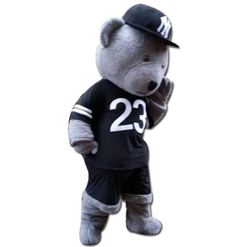 Personalizat Teddy Bear Mascota Costum Adult De Dimensiuni Costum Cu Un Mini Ventilator Interior Cap Pentru Publicitate Comercială Petrecere De Carnaval
