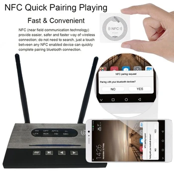 NFC Bluetooth 5.0 Transmițător Receptor CSR8675 Aptx AUX Bluetooth Audio Receiver pentru TV Auto Căști