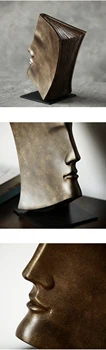 Cratively Abstract Față Umană Statui Rășină Ornamente Dulap Camera De Zi, Acasă Decorare Accesorii Pentru Calul De Dar Sculptura