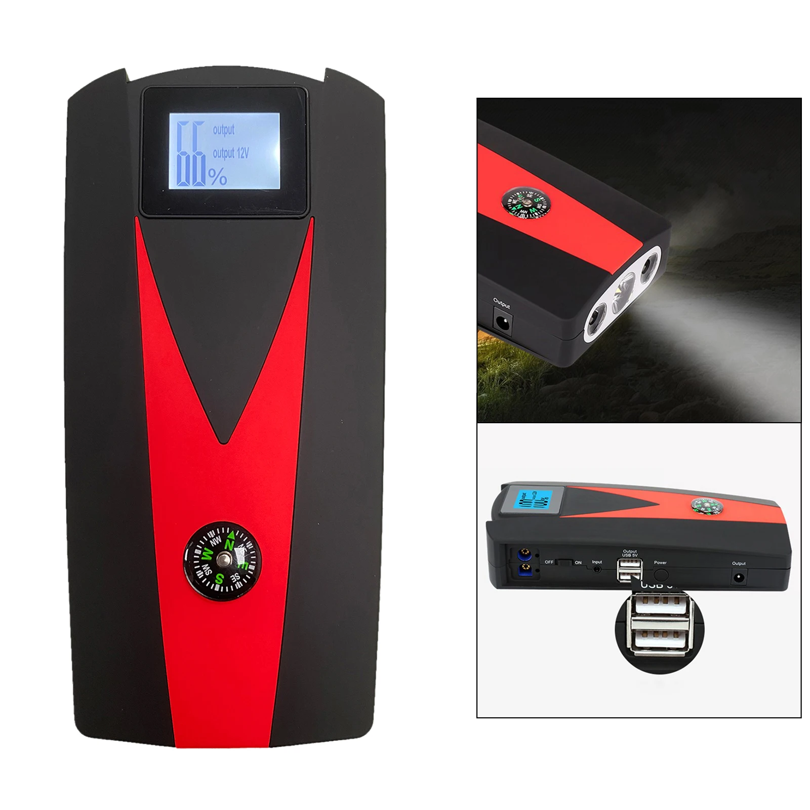 12000mAh Auto 12V Jump Starter USB Power Bank Baterie Încărcător Pachet de Salvare de Începând de w/Lanterna-AU cumpara ~ Reducere > www.cepsports.ro