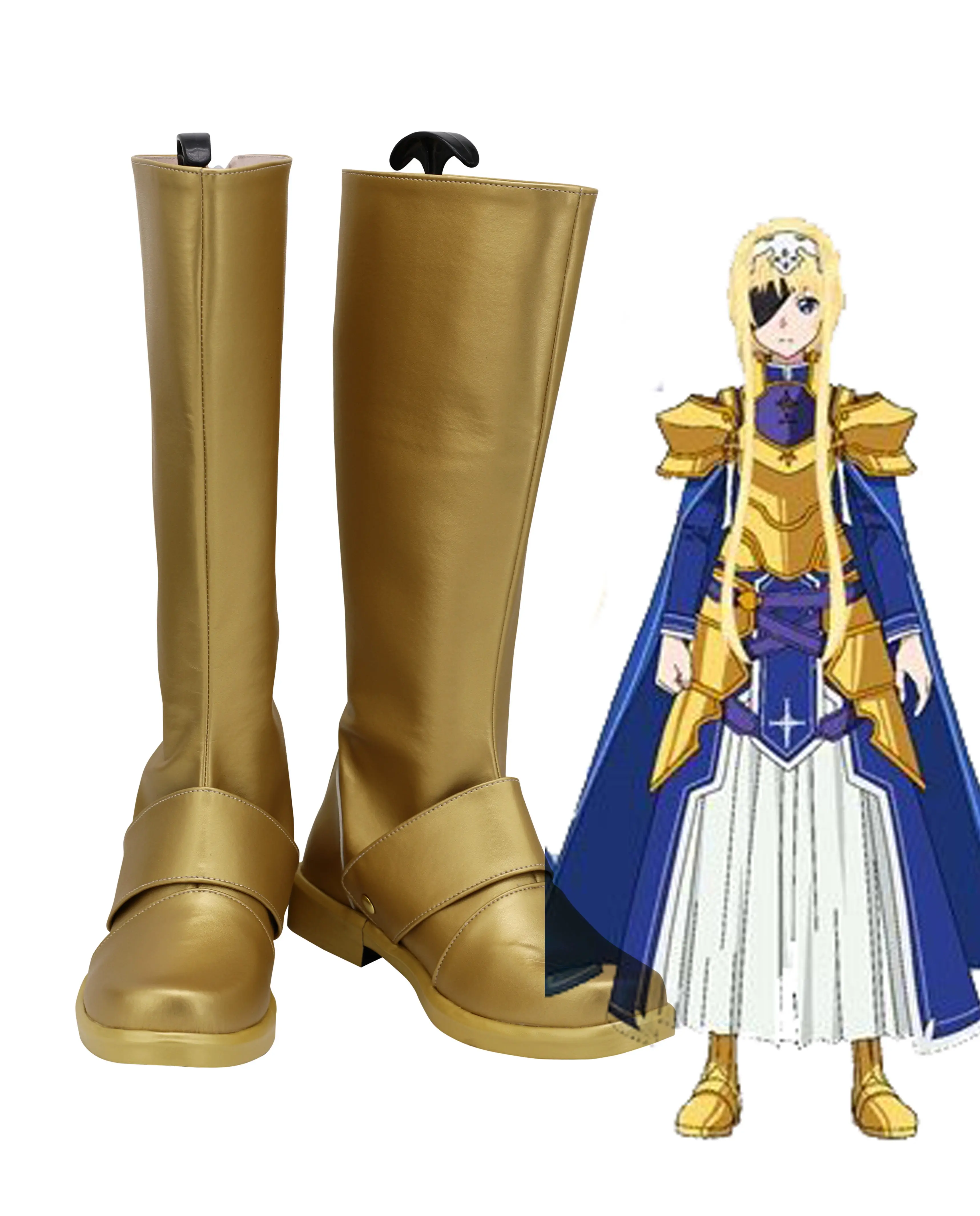 To interact pace Arrest Sword Art Online Cosplay SAO Alice Zuberg Pantofi Costumese Adult Golden PU  Cizme Înalte Petrecere de Halloween Pentru pantofi cumpara ~ Costume &  Accesorii > www.cepsports.ro